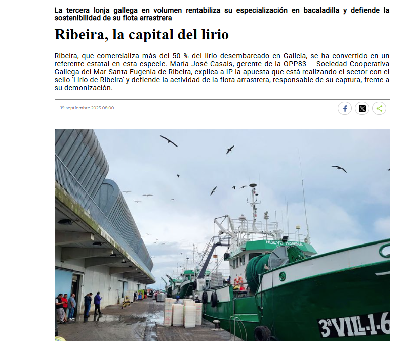 Reportaxe de Industrias Pesqueras sobre o Lirio de Ribeira